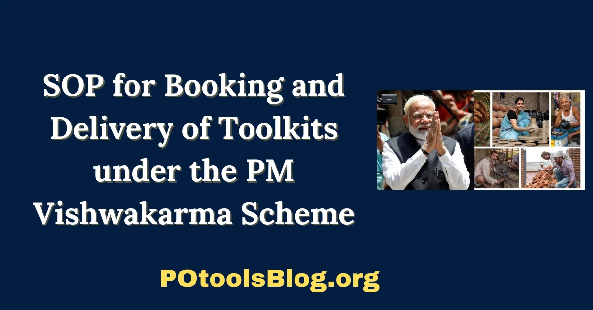 SOP for Booking and Delivery of Toolkits under the PM Vishwakarma Scheme