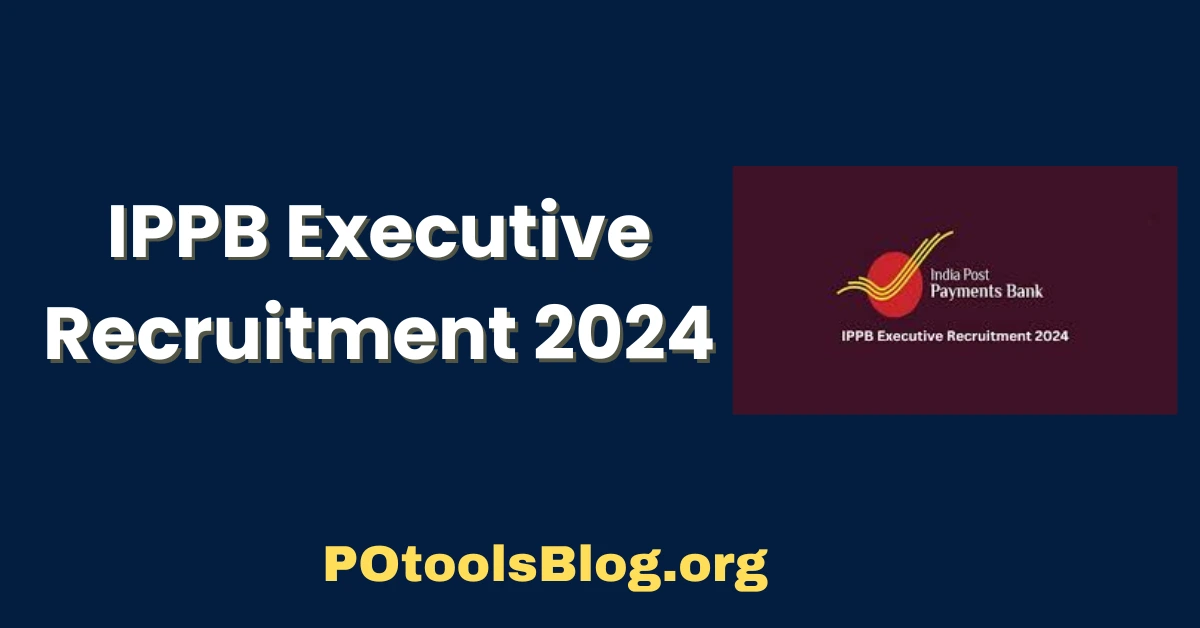 IPPB Executive Recruitment 2024