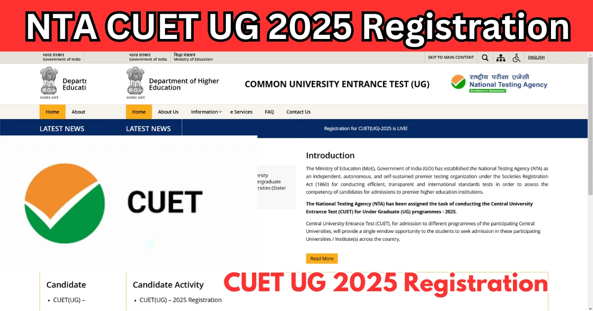 NTA CUET UG 2025 Registration