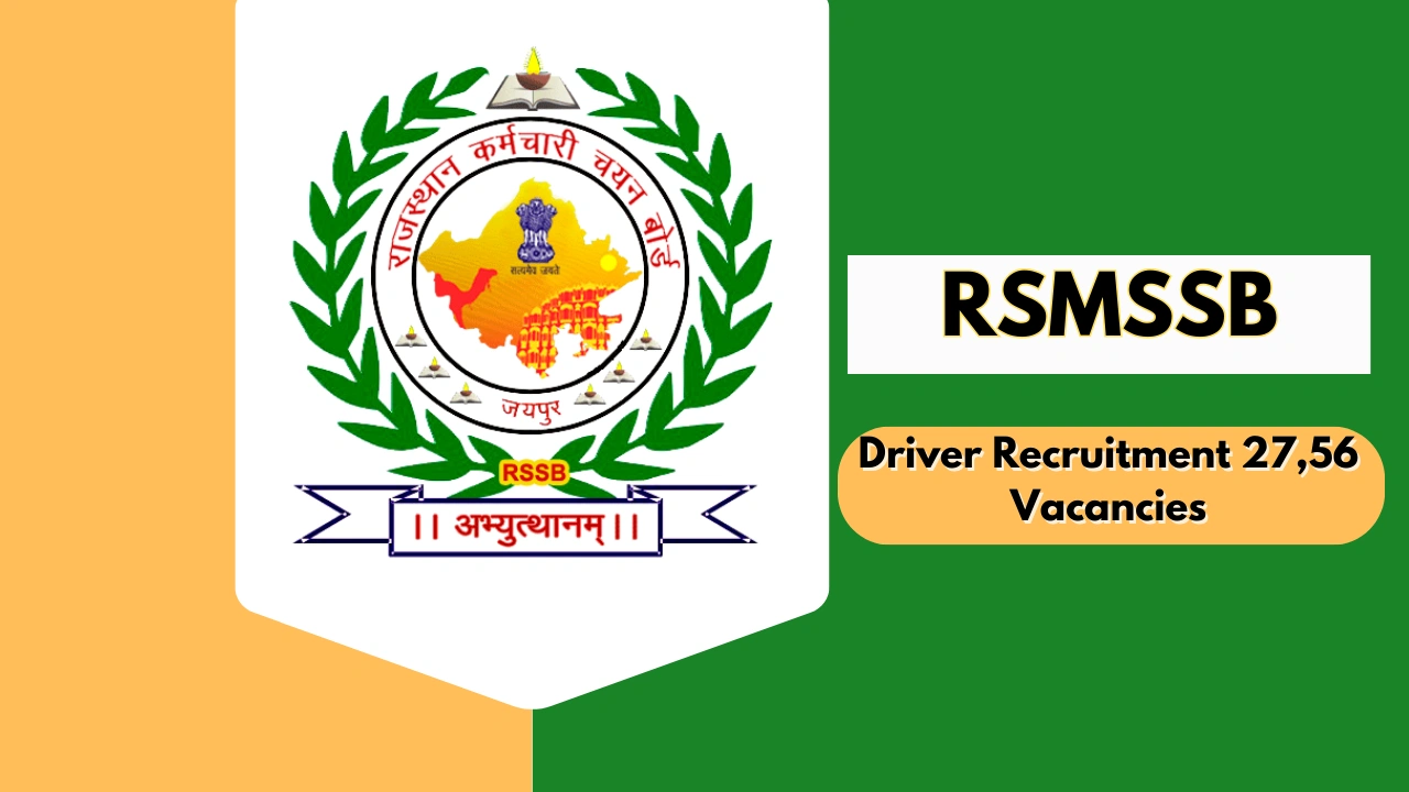 RSMSSB Driver Recruitment